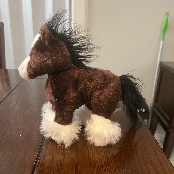 Ganz Webkinz Clydesdale Horse HM139 Plush Stuffed Animal - Picture 2 of 11